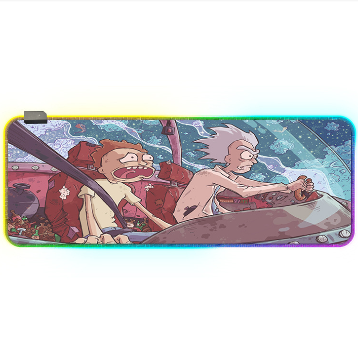 LED килимок для мишки "Rick and morty" 80*30 см (1)