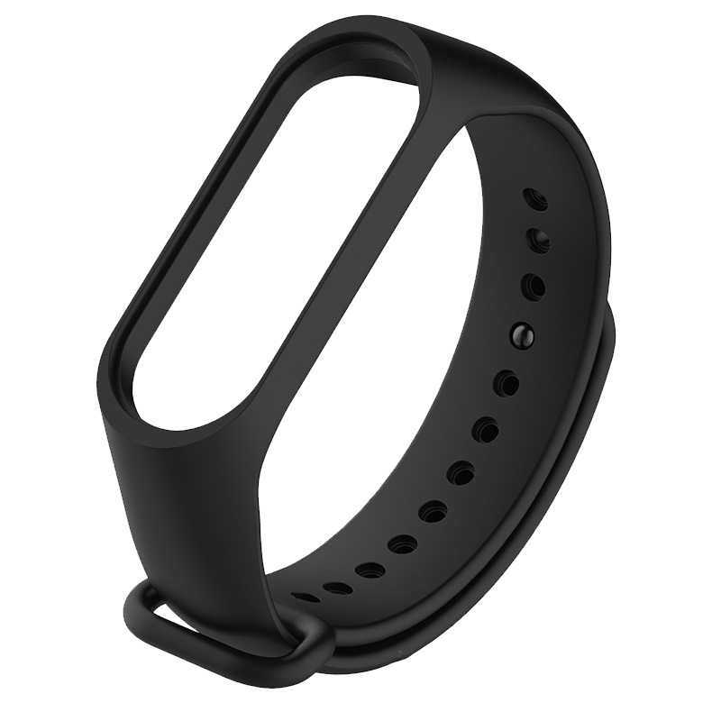 Ремінець Силіконовий Чорний для Mi Band 6