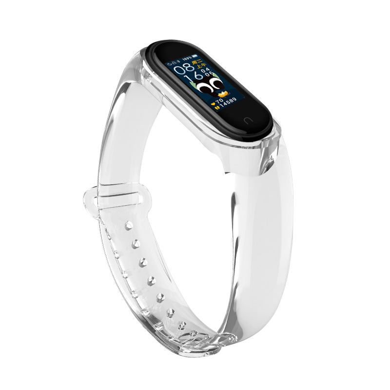 Силиконовый прозрачный ремешок для Xiaomi Mi Band, 3 | 4