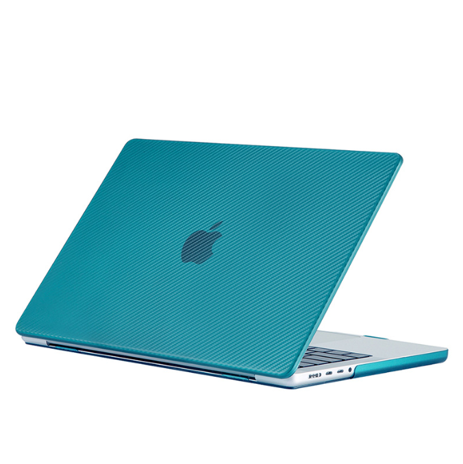 Чохол для MacBook Air 13" Карбон (2018 - 2020 | M1 | A1932 | A2337), Малахітовий (Малахитовый)