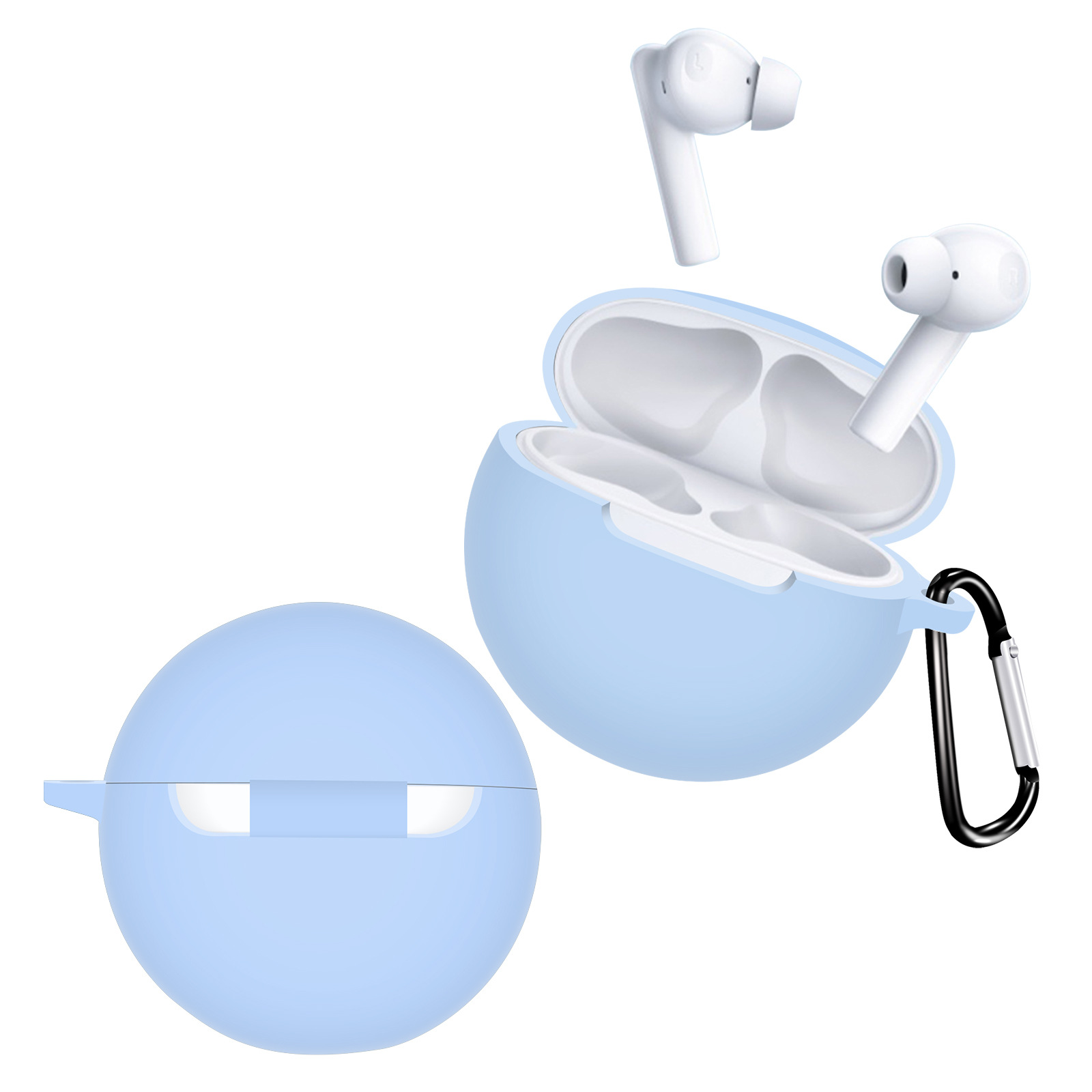 Силіконовий чохол для OPPO Enco Buds 2 (Блактиний)