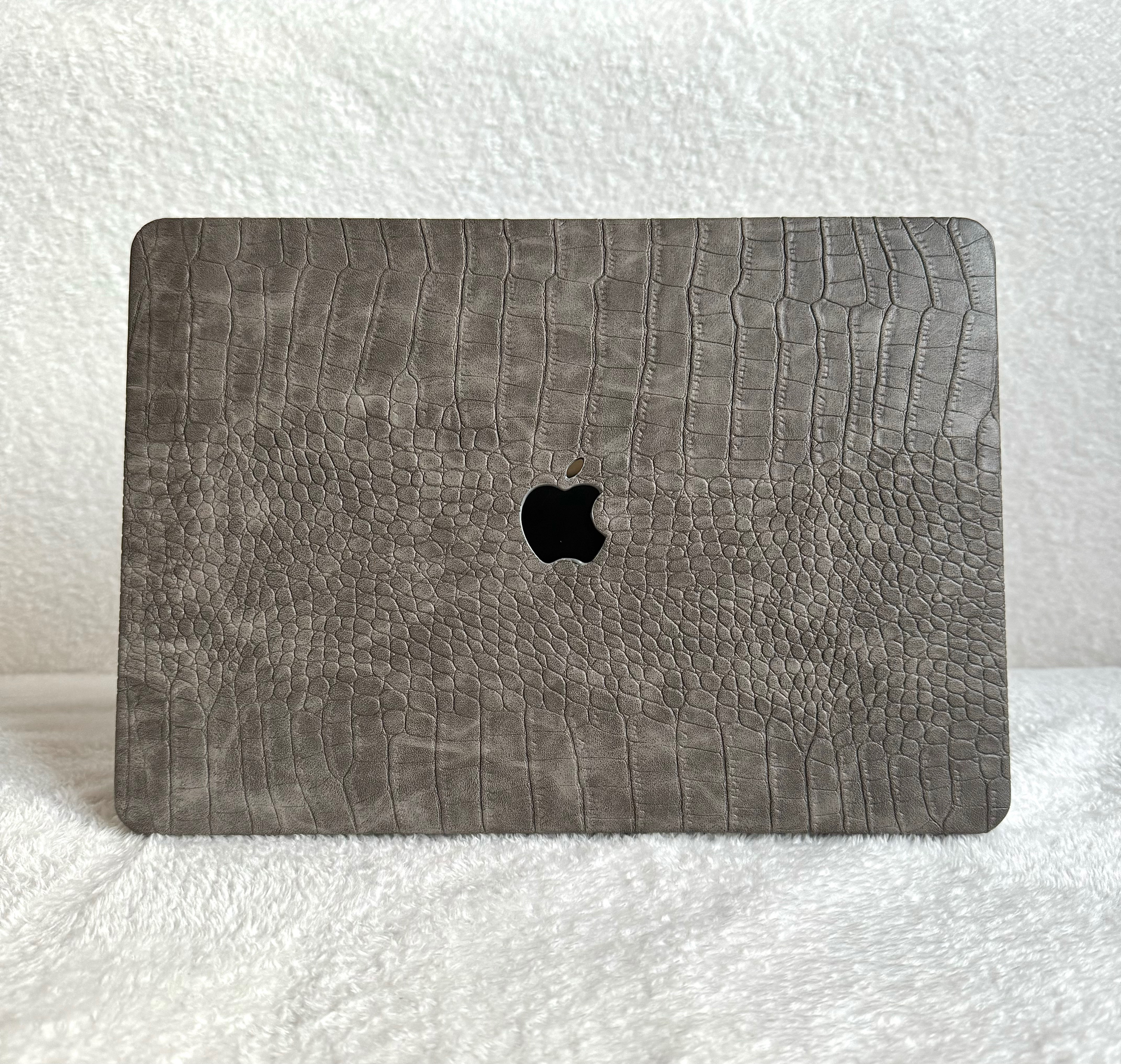 Чохол накладка з еко шкіри на MacBook Air 15 (A2941) (Серый 2)