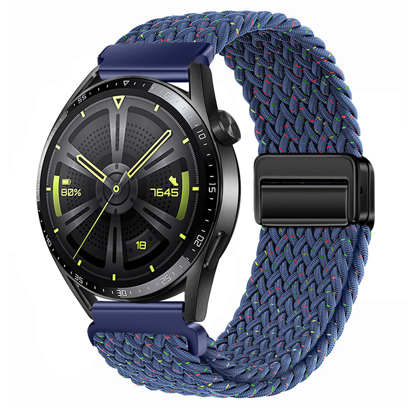Ремінець тканинний на магнітному замку 20 мм. (Синий / Navy Blue)