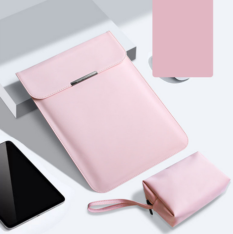 Чохол папка для ноутбуків 13/13.3 діагональ + сумочка для аксесуарів , Grey 2 (Розовый 1)