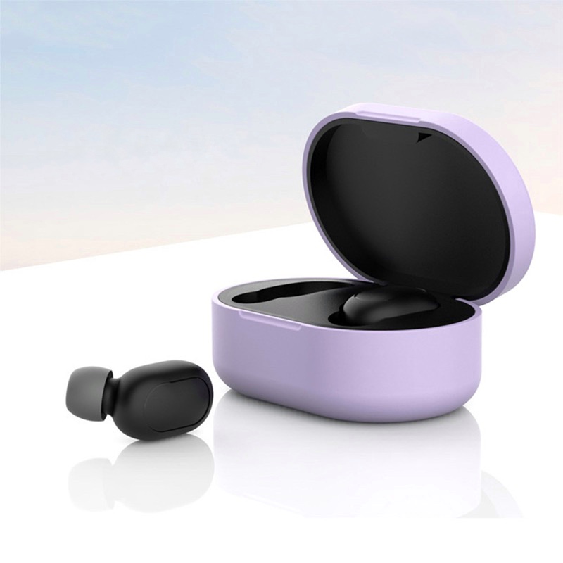 Чохол силіконовий BlackPink Xiaomi AirDots, Рожевий (Фиолетовый)