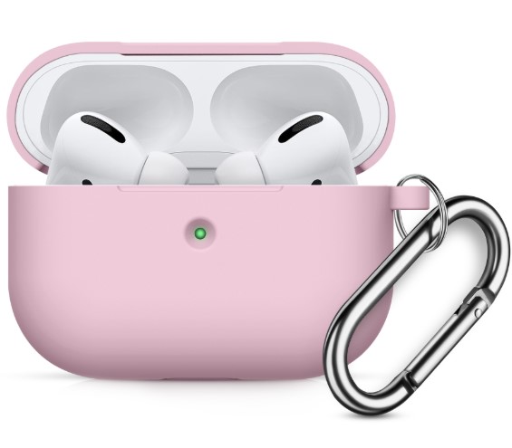 Чохол Силіконовий BlackPink для AirPods Pro Ultra Classic з карабіном, Зелений (Рожевий)