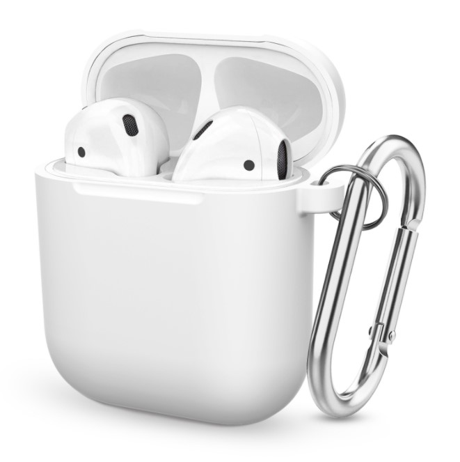 Чохол BlackPink для AirPods Ultra Classic з карабіном, Блакитний (Білий)