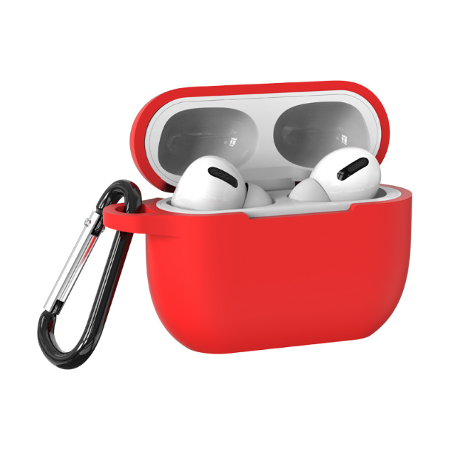 Чохол силіконовий з карабіном для Airpods 3 (Червоний)