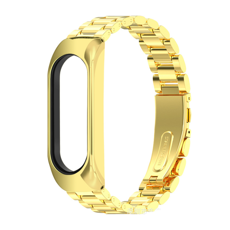 Ремінець металевий BlackPink для Mi Band 3/4/5/6|, ХЗ (Желтое Золото)