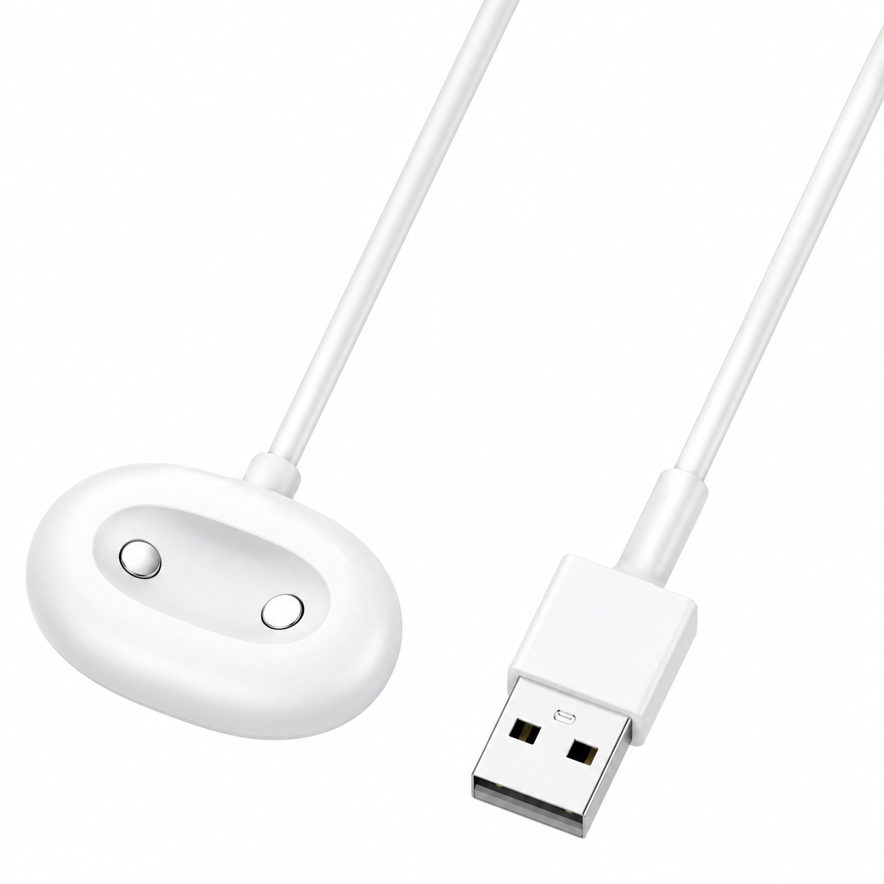 Зарядний кабель USB для Google Pixel Watch 4, магнітна зарядка 2-pin, 1 м, 5V/1A (білий)