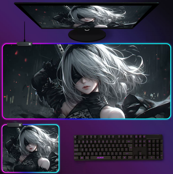 Килимок для мишки LED 80*30 см. Anime (Print 8)