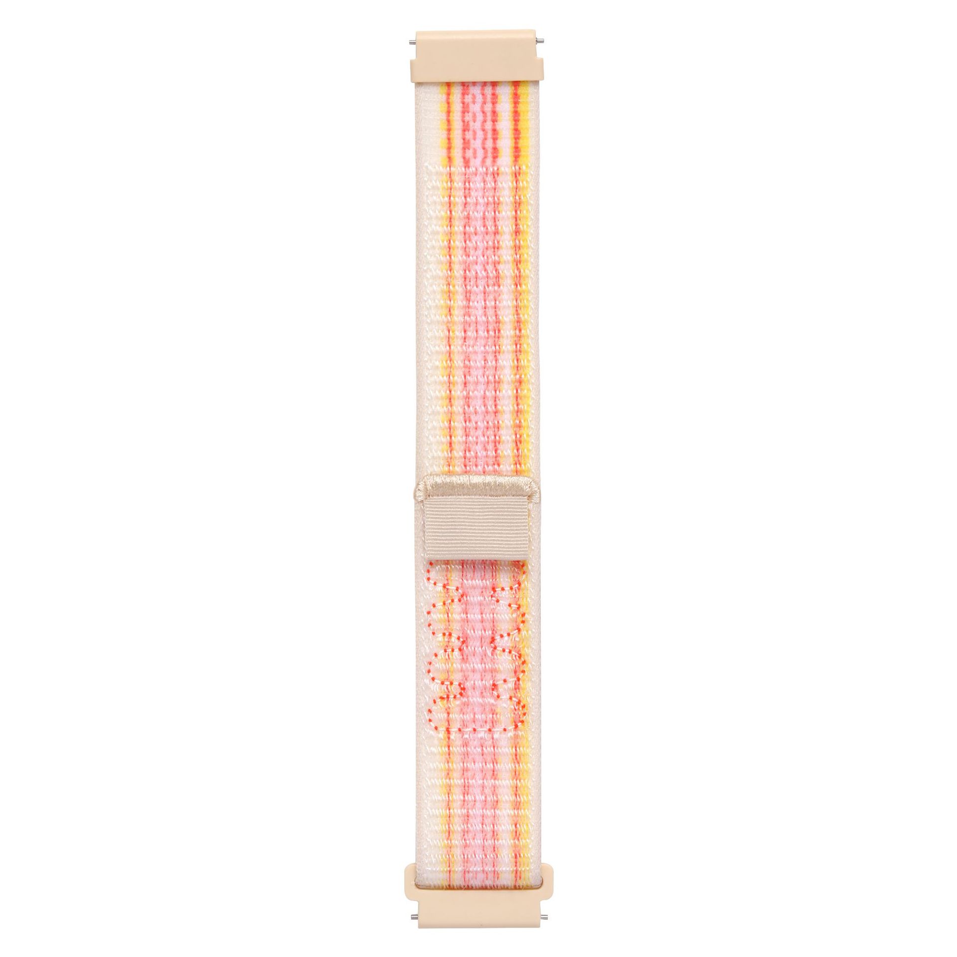 Ремінець Sport Loop для смарт годинників - 20 мм Silty (Starlight with Pink)