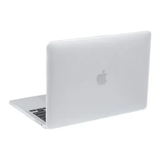 Пластикова накладка з силіконовим бампером для Macbook Air (M1 | A1932 | A2337) (Прозрачный + Прозрачный Бампер)