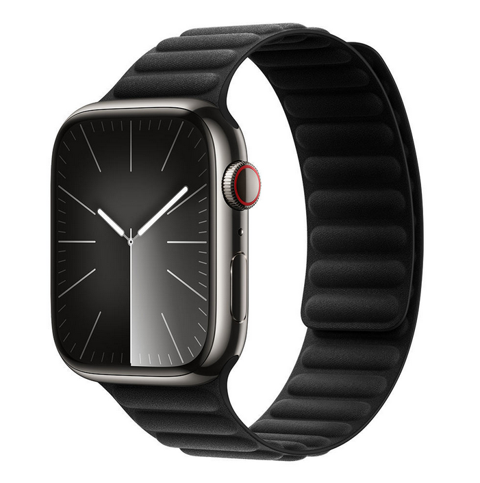 Магнітний ремінець Premium для Apple Watch 49/45/44/42 mm AAA+,  (Чорний)