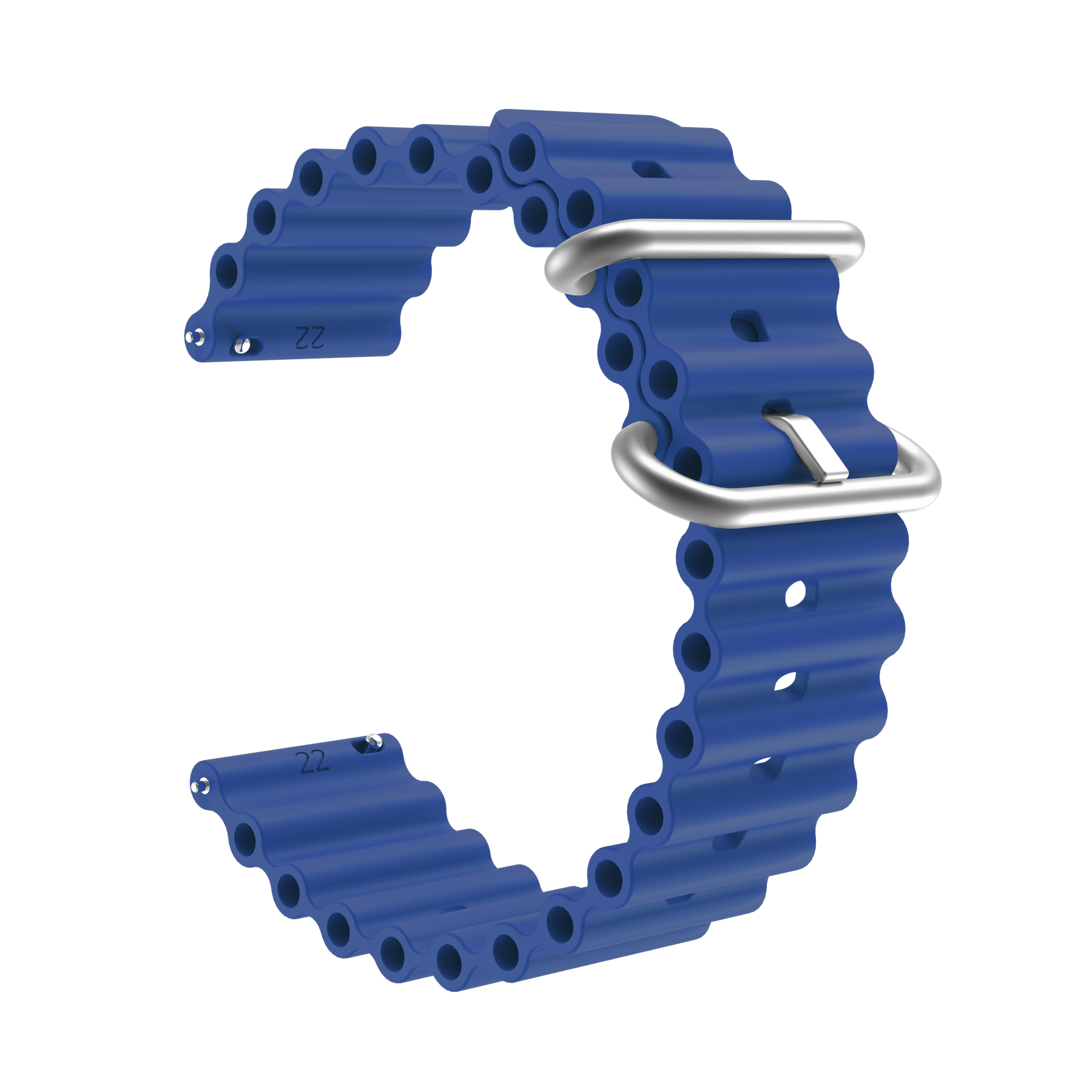 Ремінець Ocean Band для смарт годинника 20 мм. (Синій)