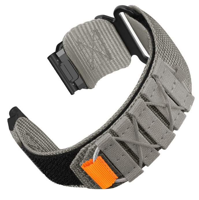 Нейлоновий тактичний ремінець для Garmin 22 мм. QuickFit (Сірий)