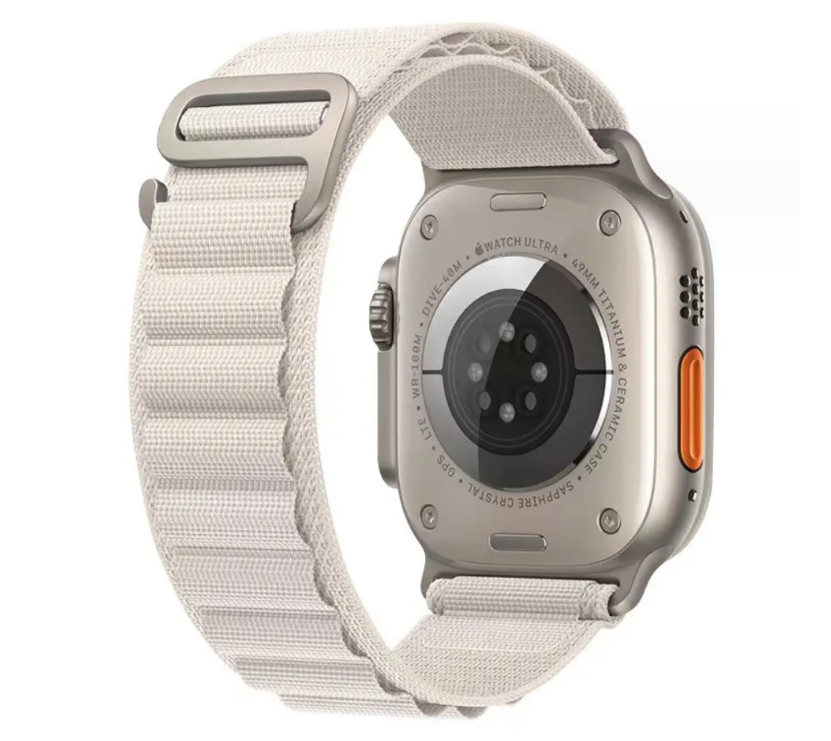 Тканинний ремінець Alpine LOOP Apple Watch 42 / 44 / 45 AAA+,  (Білий)
