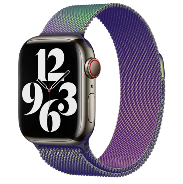 Міланська петля Apple Watch 42 / 44 / 45 / 49 AAA+ , Фіолетовий (Різнокольоровий)