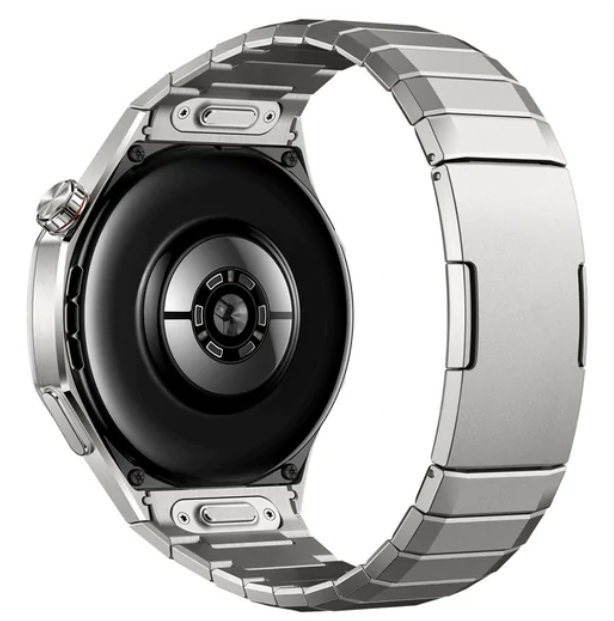 Титановий ремінець з геометричними гранями для Huawei Watch GT 5 Pro (Quick Release) (Срібний)