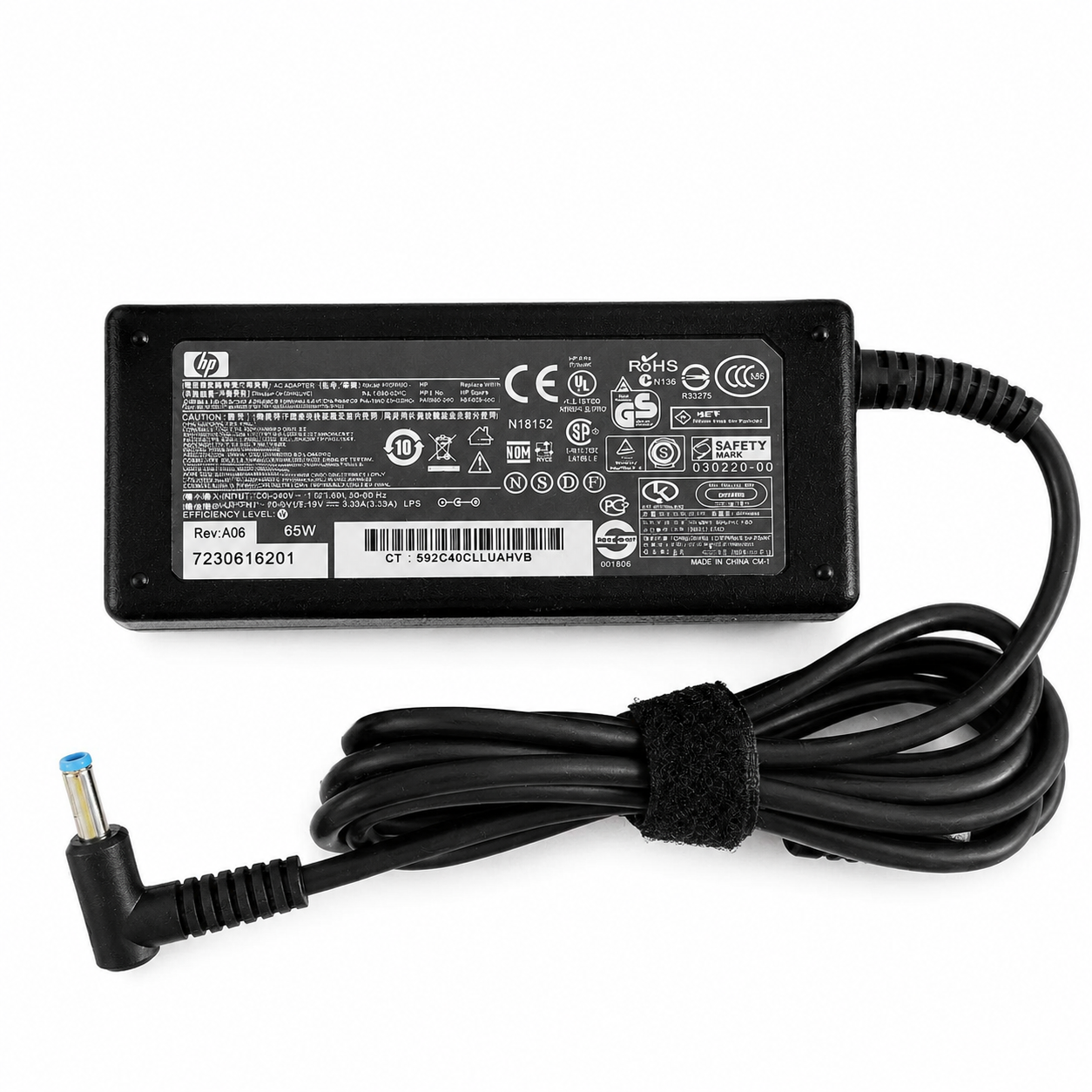 Блок живлення для ноутбука HP 19.5V 3.33A 65W 4.5×3.0 мм Blue Tip (блок)