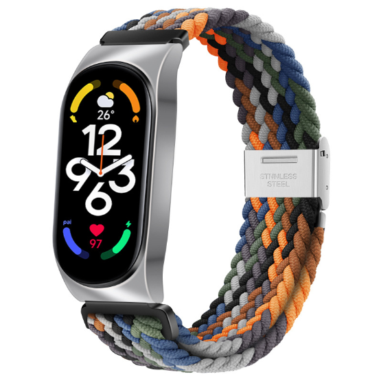 Ремінець для MiBand 7 тканинний, (Різнокольоровий 5)