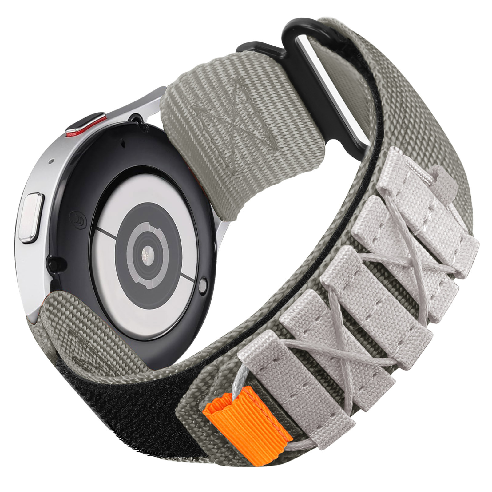 Ремінець нейлоновий для годинника 20 mm тактичний Military, Blue (Grey)