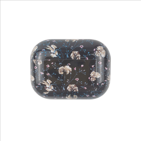 Чохол пластиковий BlackPink для AirPods PRO Flower Series, Black/White