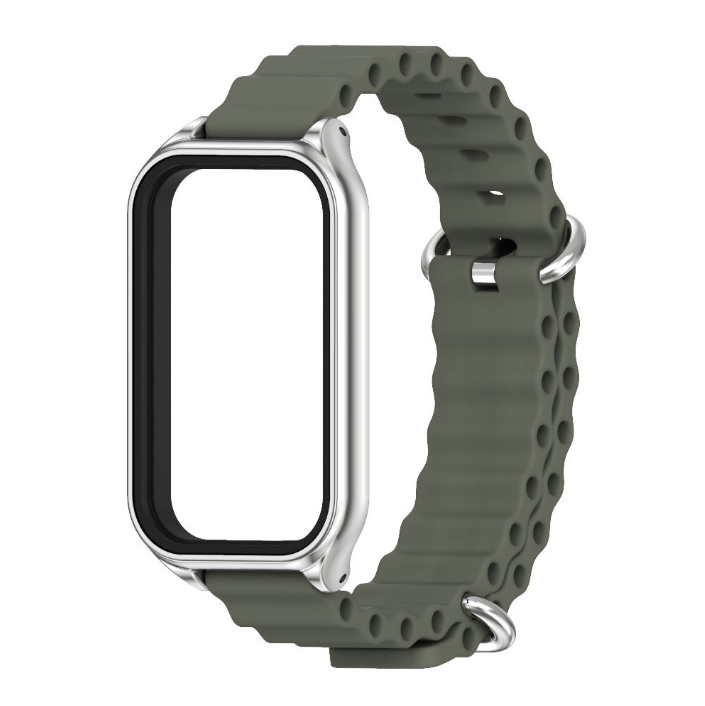 Ремінець Ocean силіконовий для Xiaomi Mi Smart Band 8 Active (Сірий)