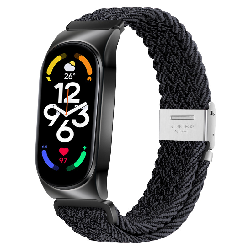 Ремінець для Mi Band 8/9 тканинний (Gray / Black)
