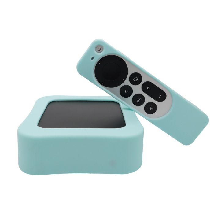 Силіконовий набір чохлів для Apple TV 4K 2022 / 3-го покоління (Apple TV 7) (Mint)