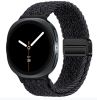 Ремінець плетений нейлоновий з магнітною застібкою для Samsung Watch 22 мм (black graphite)