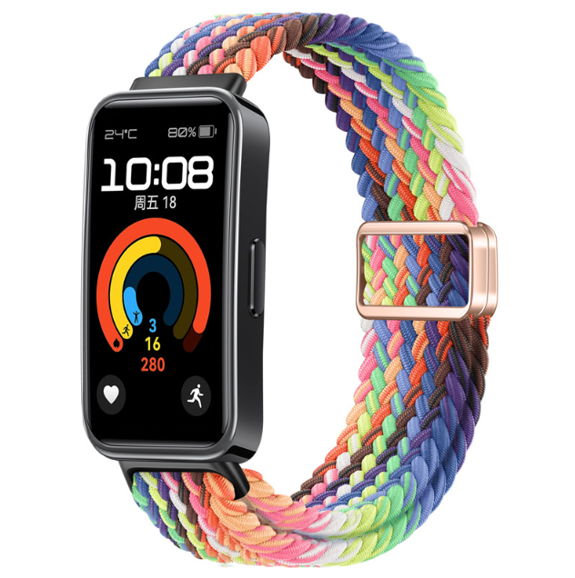 Ремінець для браслета Huawei Band 8/Huawei Band 9 плетіння (Різнокольоровий 10)