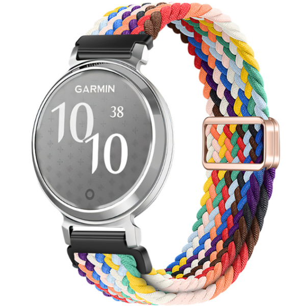 Ремінець для смарт-годинника Garmin Lily 2 (14 мм) з плетеного нейлону (Різнокольоровий)