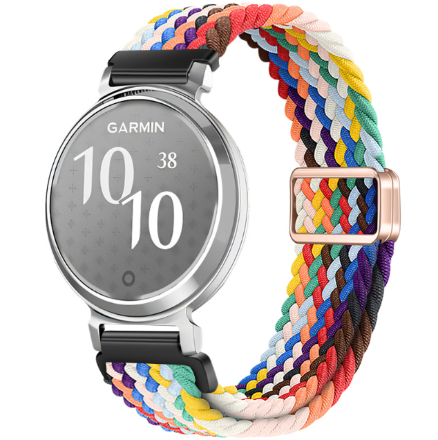 Ремінець для смарт-годинника Garmin Lily 2 (14 мм) з плетеного нейлону (Різнокольоровий)