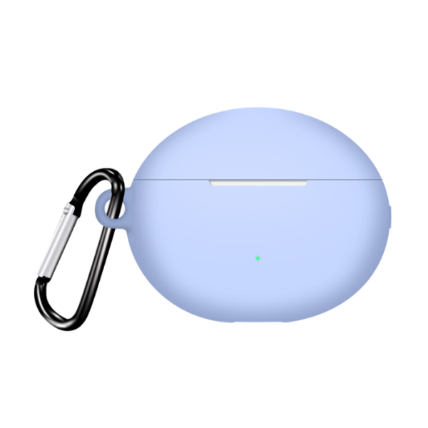Силіконовий чохол для Huawei FreeBuds 5i з карабіном (Light Blue)