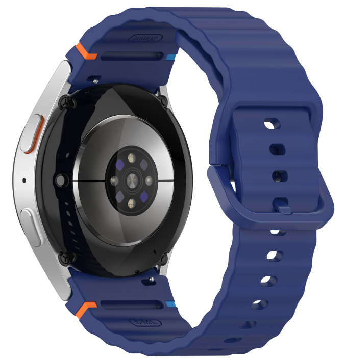 Силіконовий ремінець для Samsung Galaxy Watch 7/FE/6/5/4 (Темно-синій)