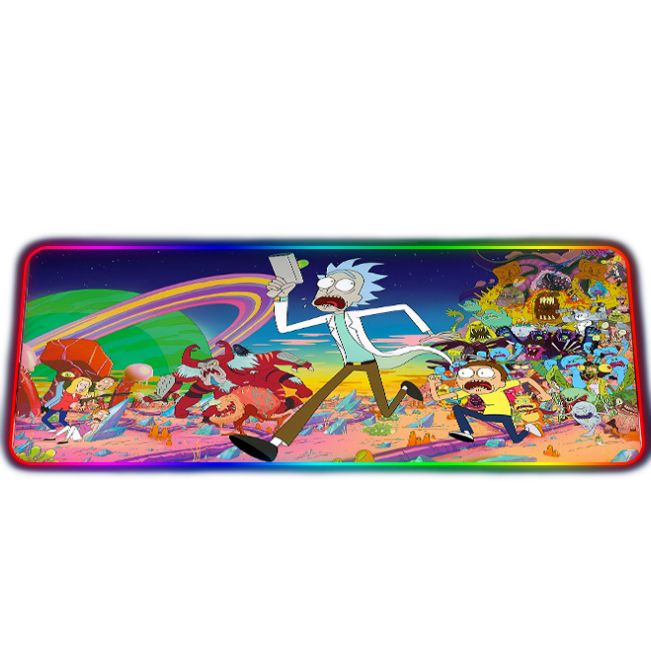 LED килимок для мишки "Rick and morty" 80*30 см (2)