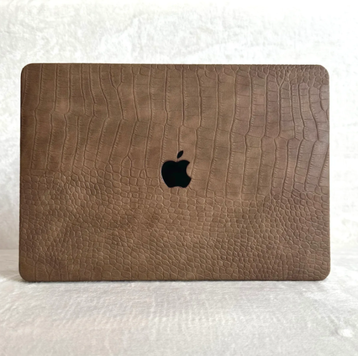 Чохол накладка на MacBook Pro 13  M1/M2/M3 ШКІРЯНИЙ (Коричневий)