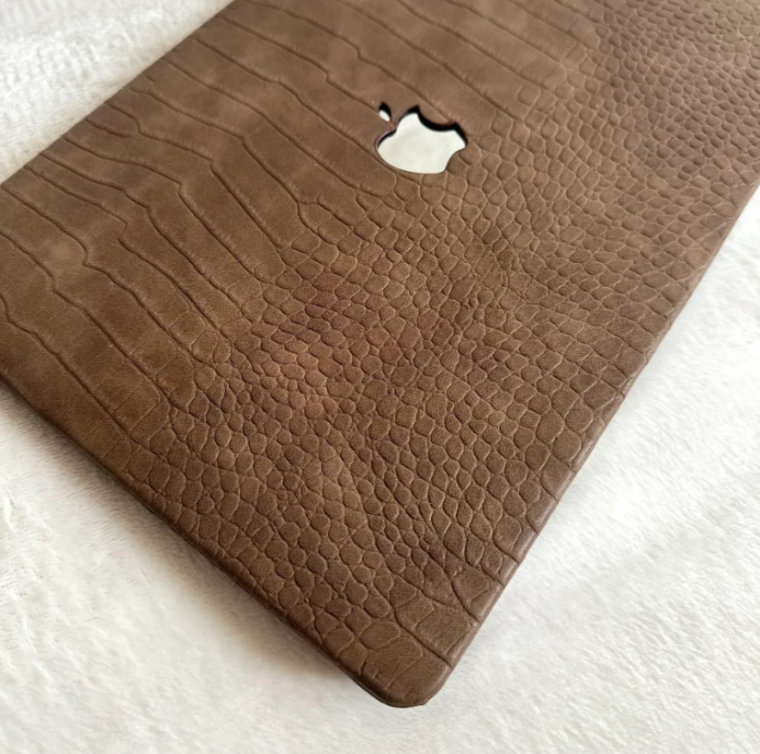 Чохол накладка на MacBook Pro 13  M1/M2/M3 ШКІРЯНИЙ (Коричневий)