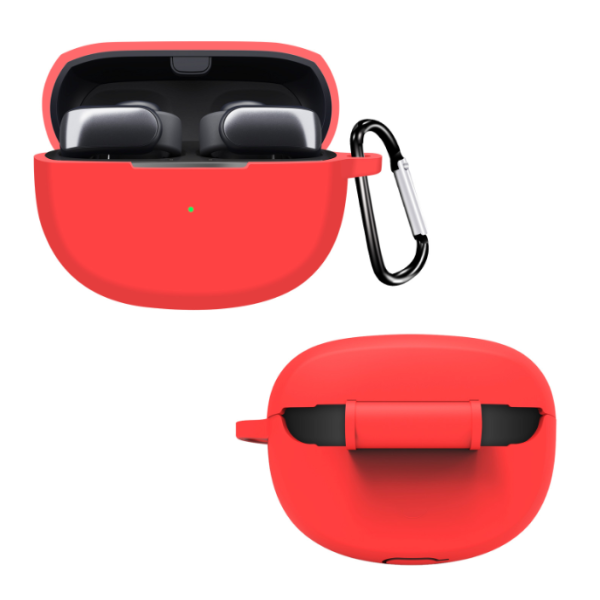 Силиконовый защитный чехол для Bose Ultra Open Earbuds с карабином (Red)
