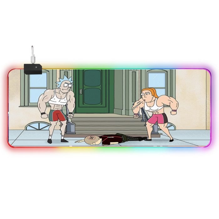LED килимок для мишки "Rick and morty" 80*30 см (5)
