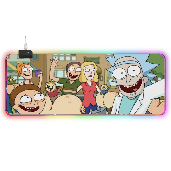 LED килимок для мишки "Rick and morty" 80*30 см (6)