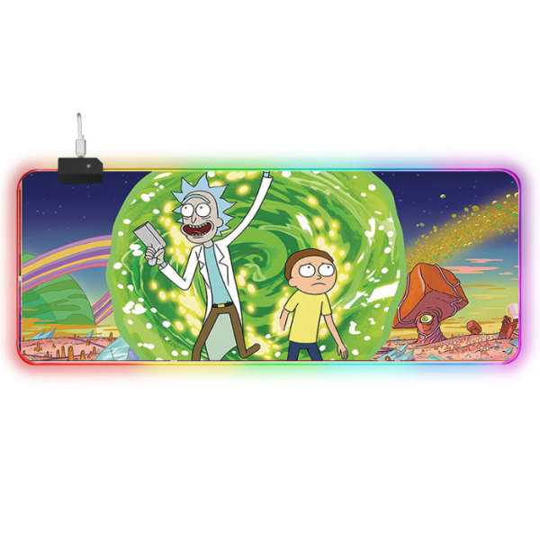LED килимок для мишки "Rick and morty" 80*30 см (7)