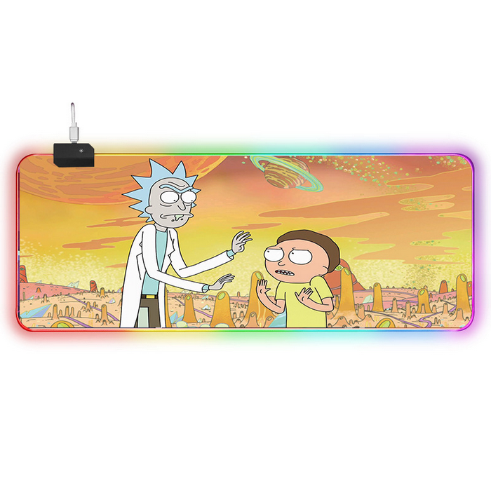 LED килимок для мишки "Rick and morty" 80*30 см (11)