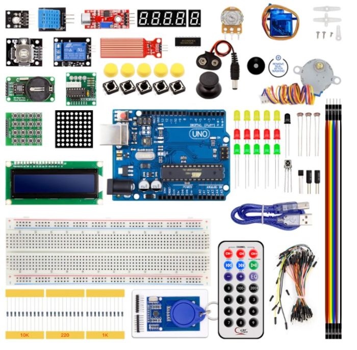Великий набір Arduino (39 елементів) у кейсі