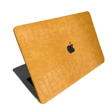 Чохол накладка на MacBook Pro 13  M1/M2/M3 ШКІРЯНИЙ (Гірчичний)