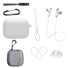 Комплект аксесуарів для AirPods Pro 3 (2025): чохол, фіксатори, шнур (білий)
