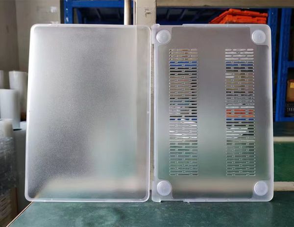 Пластикова накладка c силіконовим бампером для Macbook Pro 13,3" A1989, A2159, A2251, A2289, A2338,  (Прозрачный + Прозрачный Бампер)