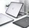 Пластикова накладка c силіконовим бампером для Macbook Pro 14" A2442, A2779 (Прозрачный + черный бампер)