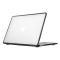 Пластикова накладка c силіконовим бампером для Macbook Pro 14" A2442, A2779 (Прозрачный + черный бампер)